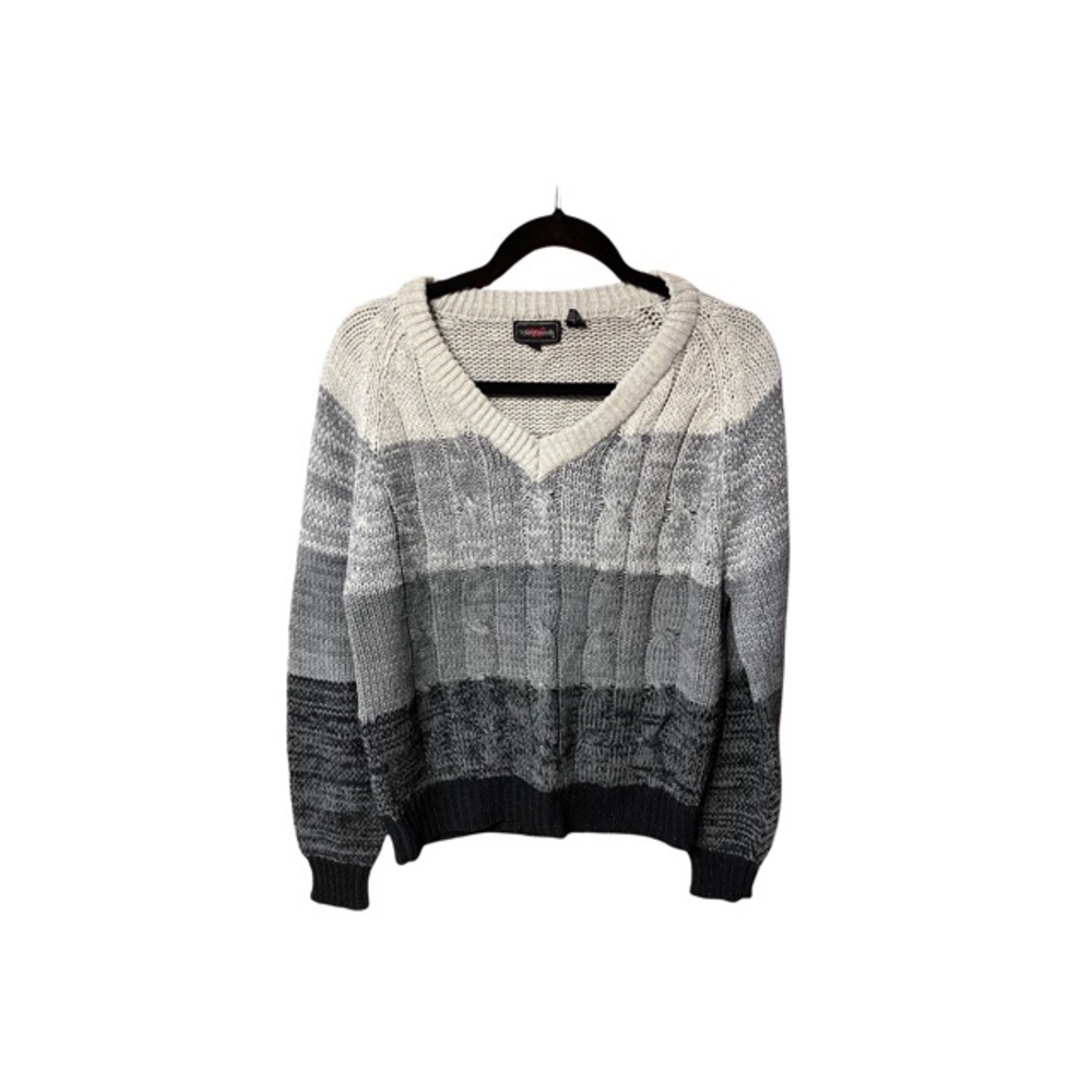Youngbloods Cable Knit V Neck Pullover Sweater‎